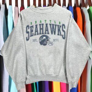 Vtg Seattle Seahawks Football Sweatshirt Retro NFL Seattle Seahawks Shirt